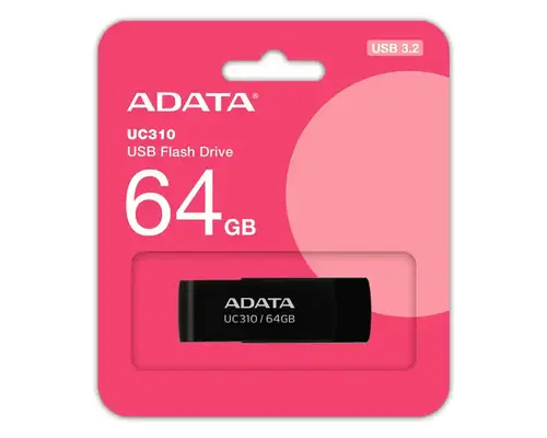 USB FLASH 64 GB ADATA 3.2 UC310-64G-RBK