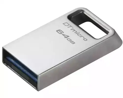 USB FLASH 64GB KINGSTON MICRO 3.2 DTMC3G2/64GB SREBRNI