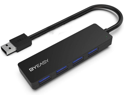 E-GREEN USB 3.0 - HUB 4PORT USB 3.0 CRNI