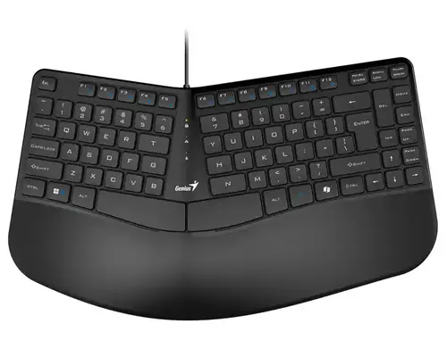 ERGONOMSKA TASTATURA GENIUS KB-700 USB YU CRNA