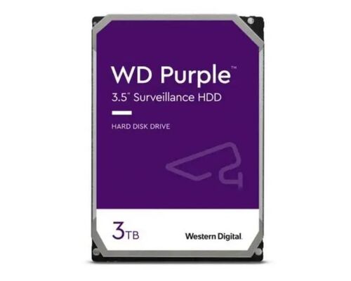 WD 3TB 3.5" SATA III 256MB INTELLIPOWER WD33PURZ PURPLE HARD DISK