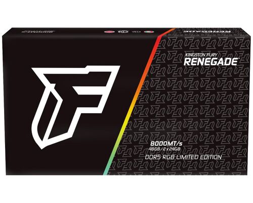 KINGSTON DIMM DDR5 48GB (2X24GB KIT) 8000MT/S KF580C36RLAK2-48 FURY RENEGADE RGB