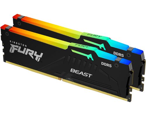 KINGSTON DIMM DDR5 32GB (2X16GB KIT) 6000MT/S KF560C36BBE2AK2-32 FURY BEAST RGB EXPO