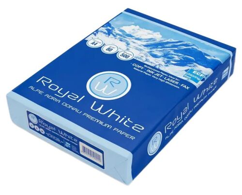 PAPIR FOTOKOPIR ROYAL WHITE A4/80G M2/ 500LISTA ZA LASER,INKJET I FOTOKOPIR MASINE RIS PAPIRA