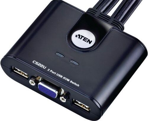 CS22U-AT * ATEN 2-PORT USB KVM SWITCH SA KABLOVIMA (2899)