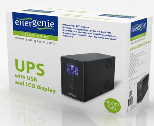 EG-UPS-034 GEMBIRD UPS SA STABILIZATOROM 1500VA 900W LCD