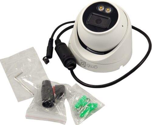 CAM-IP5MP-DHM20W GMB KAMERA 5 MPIX APP P6SLITE, 2.8MM 25M FULL COLOR DOME, AUDIO MIC, POE