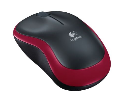 LOGITECH M185 WIRELESS MOUSE FOR NOTEBOOK RED