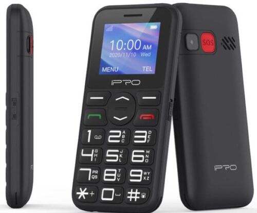 IPRO SENIOR F183 32MB, MOBILNI TELEFON DUALSIM, 3,5MM, LAMPA, MP3, MP4, KAMERA, CRNI