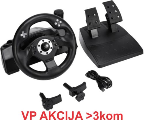 STR-M-40 **GEMBIRD 7-IN-1 RACEMASTER  RACING WHEEL (PC/PS3/PS4/XBOX360/XBOXONE/SWITCH/ANDROID)(5599)