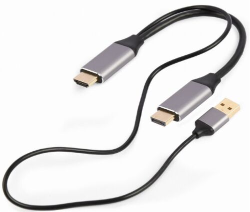 A-HDMIM-DPM-01 GEMBIRD ACTIVE 4K HDMI MALE TO DISPLAYPORT MALE ADAPTER CABLE, 2M, BLACK