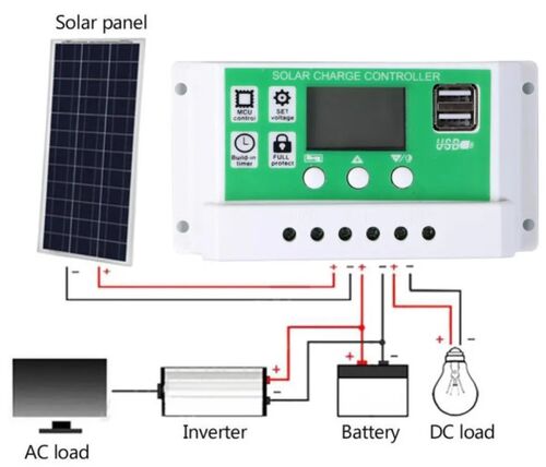 SOL-CONTROL30AG GMB PV SOLARNI REGULATOR PUNJENJA 30A/20A/10A 12V/24V AUTOMATSKI PODESIVI PWM LCD