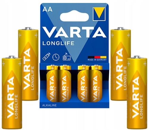 VARTA LONGLIFE AA 1.5V LR6 MN1500, PAK4 CK, ALKALNE BATERIJE