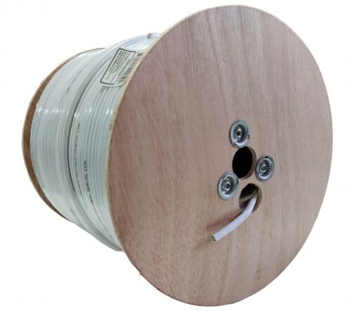 KABL-COAX-RG6/300 * WHITE (X553) KOAKSIALNI KABL RG6 BEZ KONEKTORA, CONDUCTIVITY18%,6.5MM,300M 3721