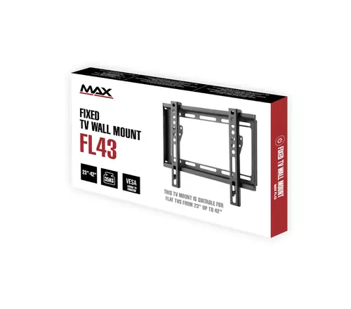 NOSAČ ZA TV MAX FL43 23-43/VESA MAX 200X200/45KG/FIKSNI