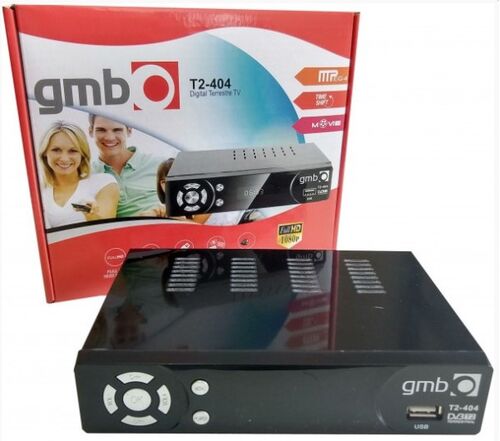 GMB-T2-404 * DVB-T2 SET TOP BOX USB/HDMI/SCART/RF-OUT, PVR, FULL HD, H264,HDMI-KABL,RF MODULATOR1319