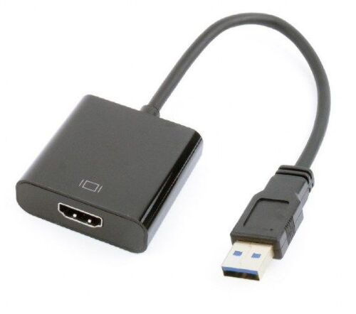 A-USB3-HDMI-02 GEMBIRD USB 3.0 TO HDMI DISPLAY ADAPTER, BLACK