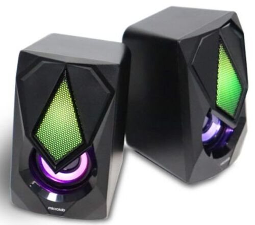 MICROLAB B25 STEREO ZVUCNICI BLACK, 6W RMS (2 X 3W), USB POWER, 3,5MM RGB