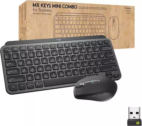 BEŽIČNA TASTATURA + MIŠ LOGITECH MX KEYS MINI COMBO 4000DPI GRAFIT