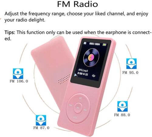 MP3 PLAYER BLUETOOTH 32GB PINK