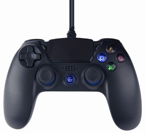 JPD-PS4U-01 GEMBIRD USB 2.0 ANALOG VIBRATION GAMEPAD, PLAYSTATION 4 / PC, 3M BLACK