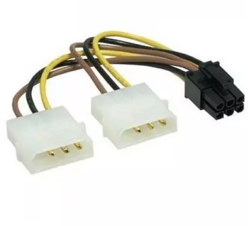 ADAPTER ZA NAPAJANJE ZA VGA 6PIN NA 2 X MOLEX LINKOM