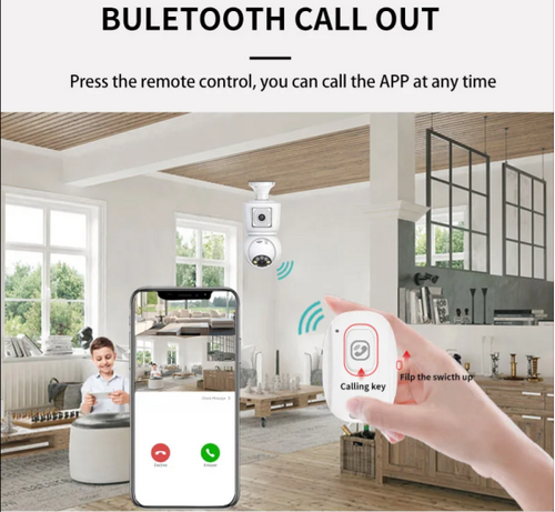 CAM-IP6MP-Q3 GMB KAMERA 6 MPIX MICROSD ICSEE XMEYE TWO-WAY VOICE 2X3,6MM SIJALICNO GRLO E27 *2195