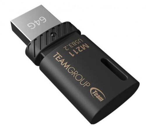 TEAMGROUP 64GB M211 USB 3.2 + TYPE C OTG BLACK TM211364GB01 FO