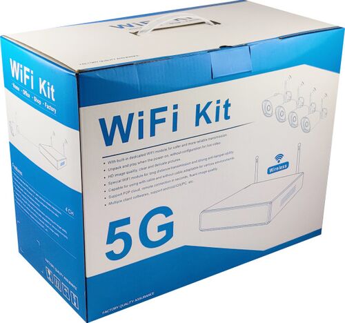 CAM-IP3MP-WIFIKITXM4 GMB KAMERA 3 MPIX SET WIFI 4 KAMERE FULL COLOR APP XMEYE SA MIKROFONOM