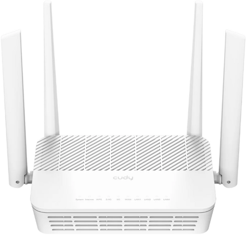 CUDY WR3000S, AX3000 10/100/100M GIGABIT MESH WI-FI 6 ROUTER 2,4/5GHZ WHITE