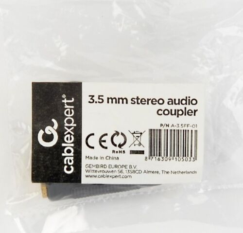 A-3.5FF-01 GEMBIRD 3.5 MM STEREO AUDIO COUPLER-NASTAVAK ZENSKO-ZENSKI