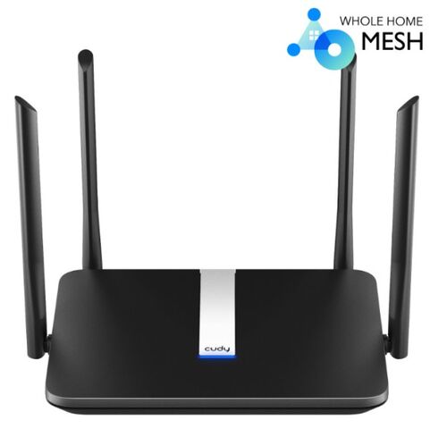 CUDY X6 AX1800 DUAL BAND 2.4+5GHZ MESH WI-FI RUTER 1W/4LAN GBIT, 4X5DBI WISP/AP/REP/VPN/TR069