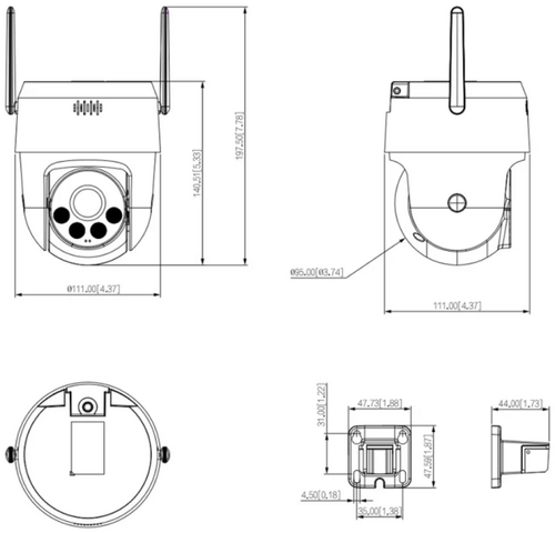 DAHUA KAMERA SD2A500HB-GN-A-PV-0400-S2 5MP IP PT  IC +SVETLO; LIGHT SERIJA; DOMET ILUMINATORA 30M