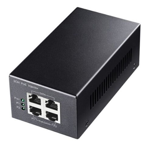 CUDY POE220 2X 30W GIGABIT POE+/POE INJECTOR, 802.3AT/802.3AF STANDARD, DATA POWER 100 METERS, METAL