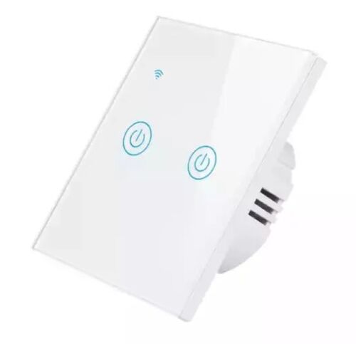 ZIGBEE-SMART-2 GANG-RSH-SP002-EU GEMBIRD 2 SMART BEZICNA PREKIDACA,APP GLASOVNA KONTROLA GLASS TOUCH