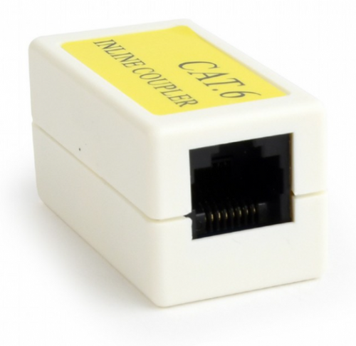 NCA-LC6-01 GEMBIRD CAT.6 LAN COUPLER WHITE SPOJNICA ZA KABL RJ-45F