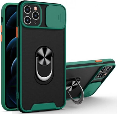 MCTR8-SAMSUNG S20 FE * FUTROLA MAGNETIC DEFENDER SILICONE DARK GREEN (149)