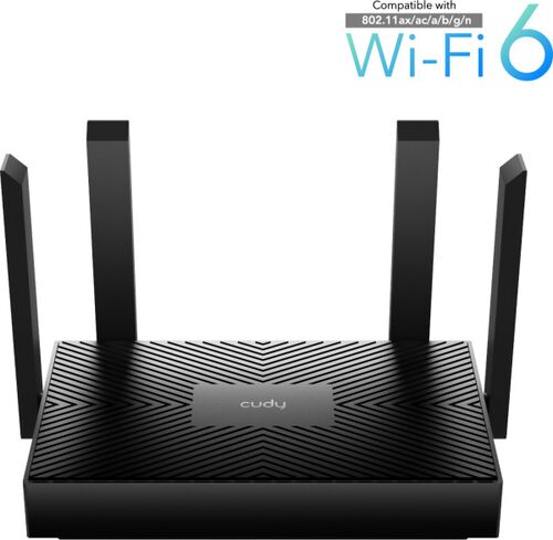 CUDY WR1500 AX1500 DUAL BAND 2.4+5GHZ WI-FI RUTER 1W/4LAN GBIT,4X5DBI AP/REP/MU-MIMO