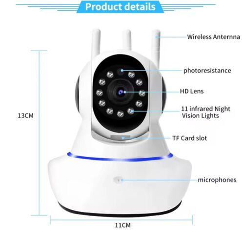 CAM-IP3MP-Q11  GMB KAMERA 3 MPIX MICROSD ICSEE XMEYE PRO APP TWO-WAY VOICE PTZ (ALT. ICAM-WRHD-02 )