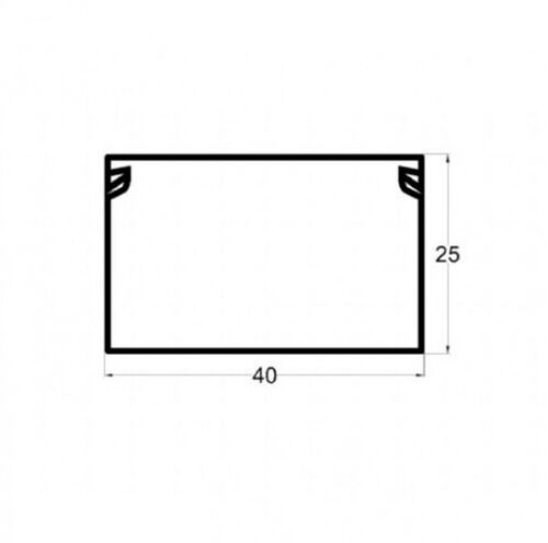 KANALICA ME-40X25MM 2M KABLOVSKI KANAL PVC