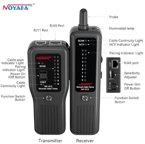 NOYAFA NF-812 TESTER MRE&#382;NIH KABLOVA ZA RJ45 I RJ11