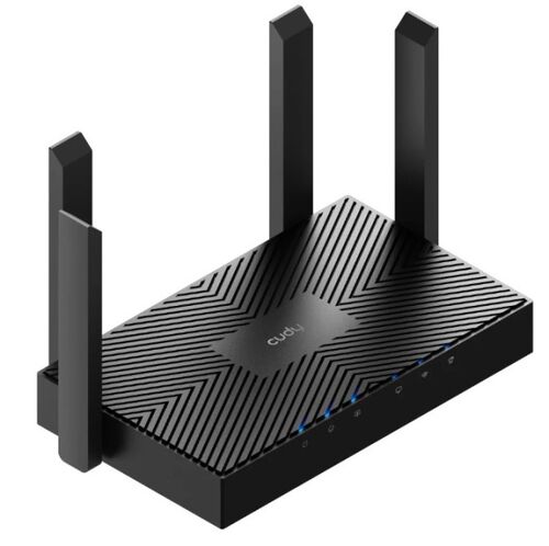 CUDY WR3000 AX3000 WIFI6 DUAL BAND 2.4+5GHZ WI-FI RUTER 1W/4LAN GBIT,4X5DBI 160MHZ, WISP/AP/REP