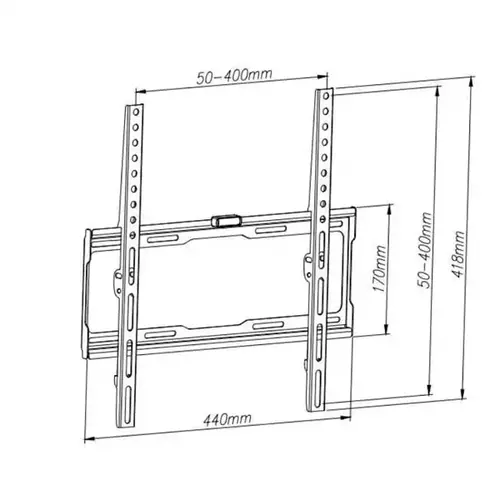 NOSAČ ZA TV TRICK FIKSNI OD 32-60 TR022 400X400/25MM OD ZIDA/40KG/KOMPLET ZA MONTAZU