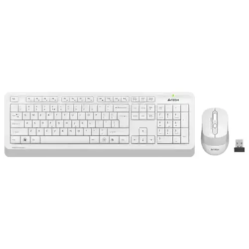 BEŽIČNA TASTATURA+MIŠ A4 TECH FG1010 FSTYLER USB BELI