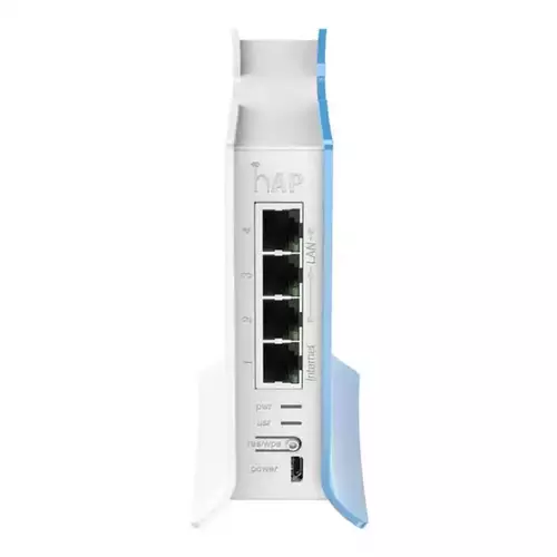 MIKROTIK RB941-2ND-TC HAP LITE WIFI 2.4GHZ RUTER 300MB/S 802.11N MIMO SA 4X10/100MB/S LAN/WAN, VPN R