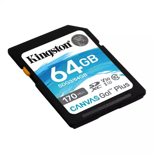 SD CARD 64GB KINGSTON SDG3/64GB CLASS 10 170MBS/64MBS