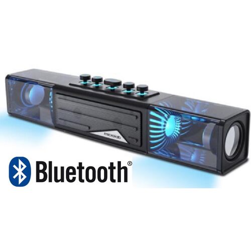 MICROLAB MS213A BLUETOOTH SPEAKER SOUNDBAR 2X5W, USB, SD, AUX, LED/BLACK