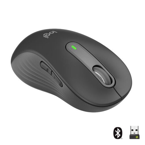 LOGITECH M650 L WIRELESS MOUSE GRAPHITE, LEFT