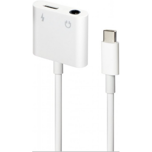 A-CM-3.5FP-01 GEMBIRD USB TYPE-C PLUG TO STEREO 3.5 MM AUDIO ADAPTER CABLE, WITH EXTRA POWER SOCKET