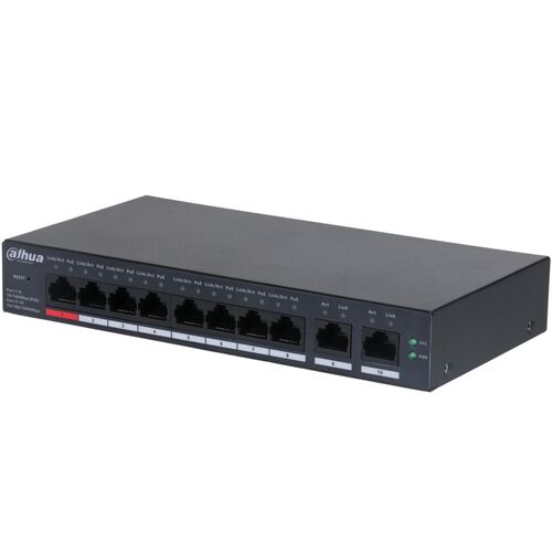 DAHUA CS4010-8ET-110 10-PORT CLOUD MANAGED DESKTOP SWITCH WITH 8-PORT POE